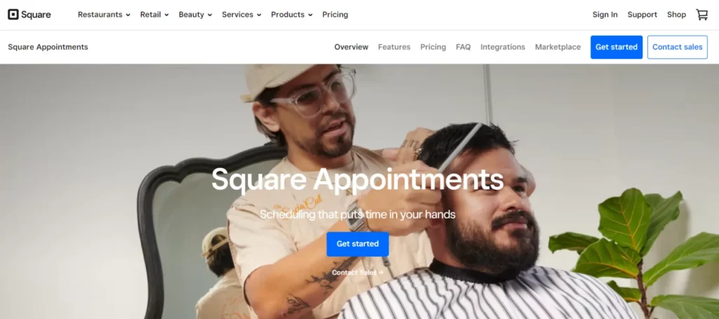Microsoft booking alternatives: Square appointments