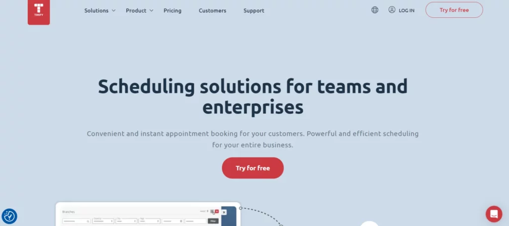 Scheduling software for consultants: Timify.